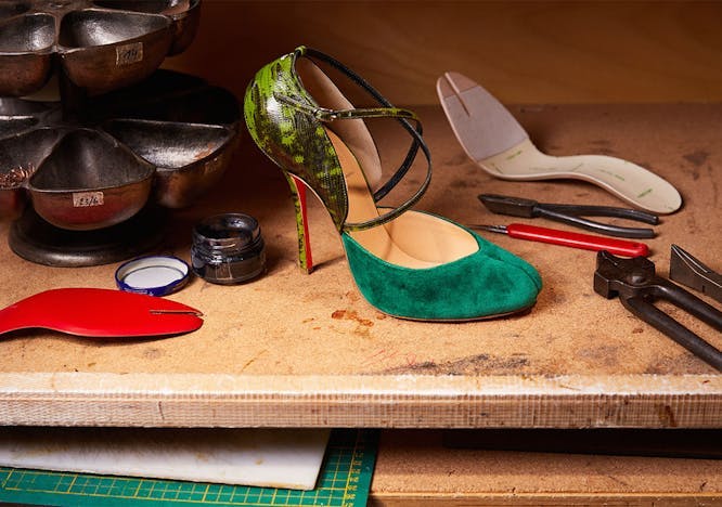 clothing footwear shoe high heel sandal wood device screwdriver tool