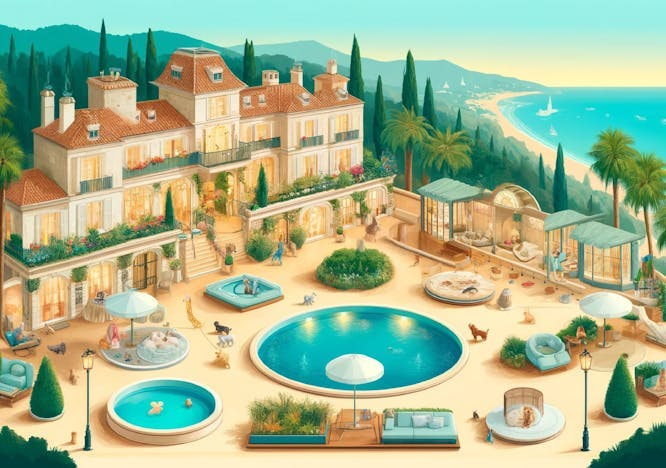 housing villa hotel outdoors pool water resort swimming pool chair hot tub