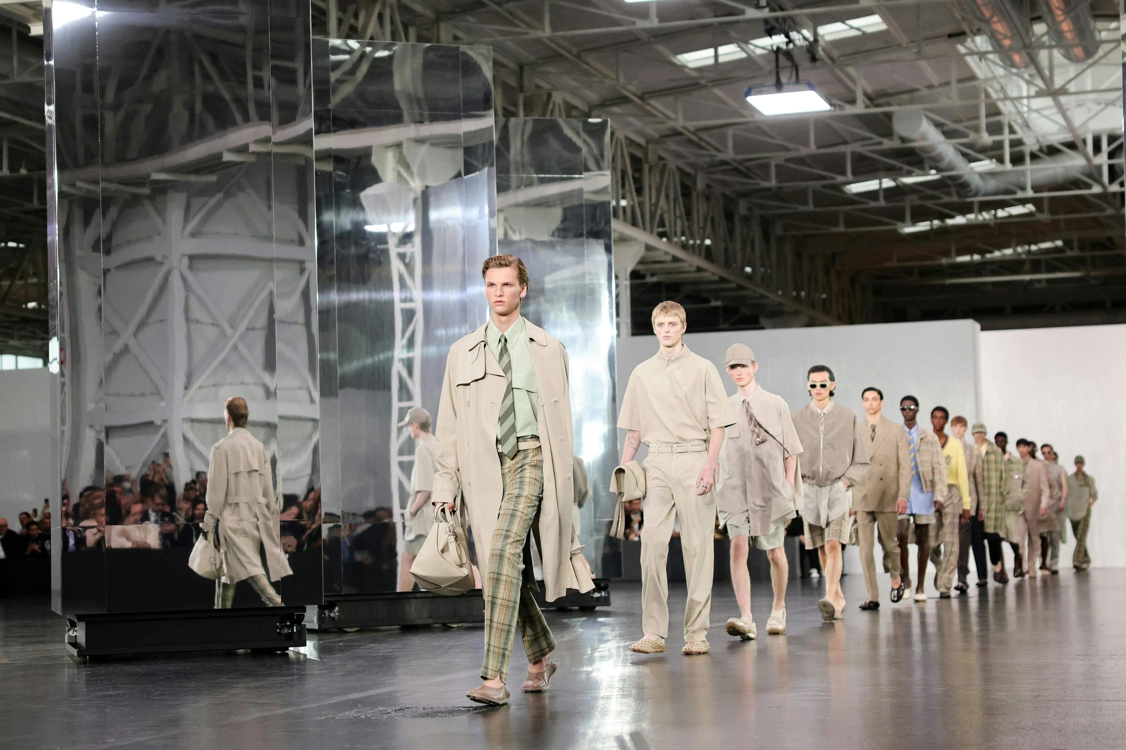 The men of the Fendi Club and the spring summer 2025 fashion show