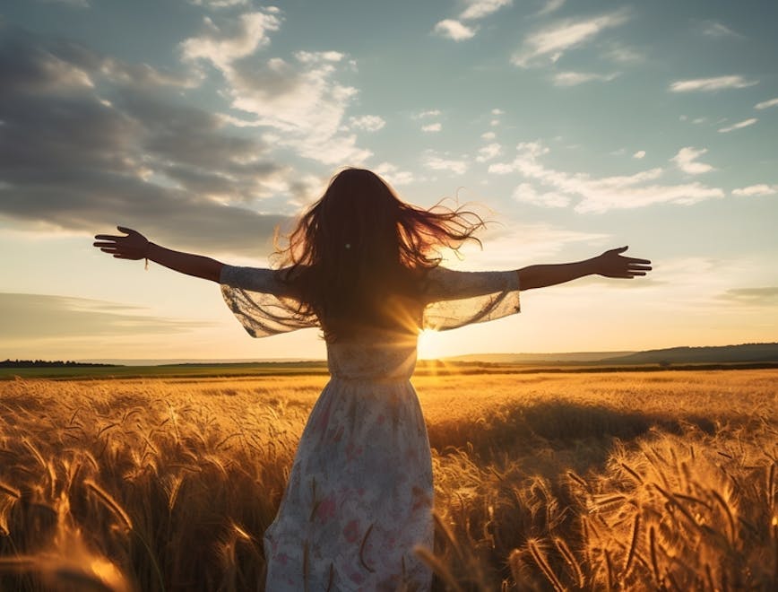 country,hands,beauty,sunshine,happy,beautiful,golden,grain,female,sky,attractive,pleasure,relaxing,girl,countrywoman,field,background,silhouette,arms,sunrise,woman,young,enjoy,dreams,inspiration,sun,life,summer,agriculture,hair,freedom,happiness,farming,wheat,free,meadow,harvest,carefree,nature,countryside,people,lifestyle,outdoor,horizon,sunlight,healthy,sunset,farmer,landscape,fashion face happy head person triumphant child female girl